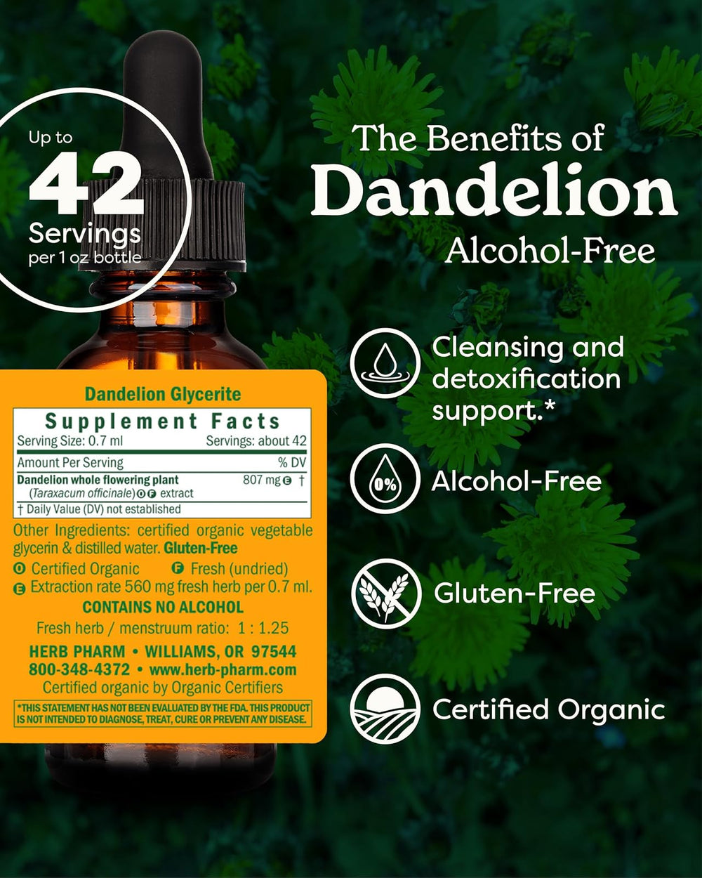 1 oz de extracto de diente de león