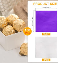 100 piezas de papel de aluminio para chocolates