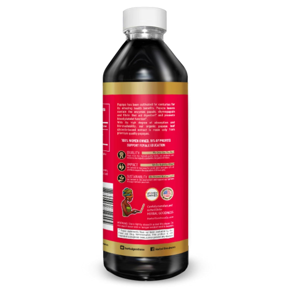 12 fl oz de hoja de papaya