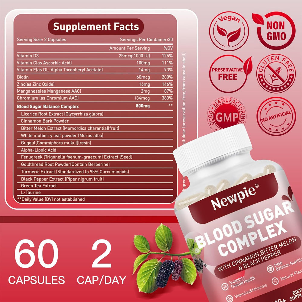 120 cápsulas de Blood Sugar Complex