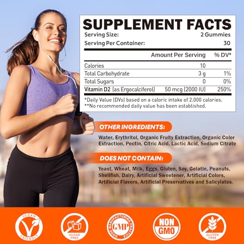120 masticables de Vitamina D2