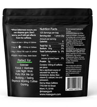 125mg de cafeína por chicle
