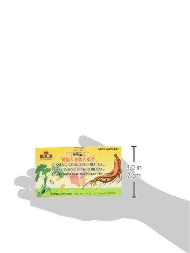 20 bolsitas de té ginkgo biloba