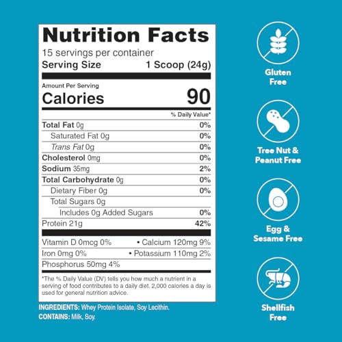 21g de proteína aislada de suero