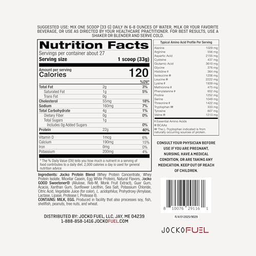 22g de proteína por porción