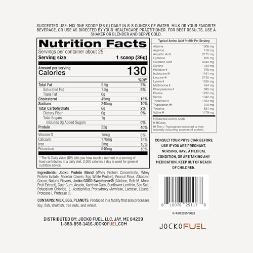 22g de proteína por porción