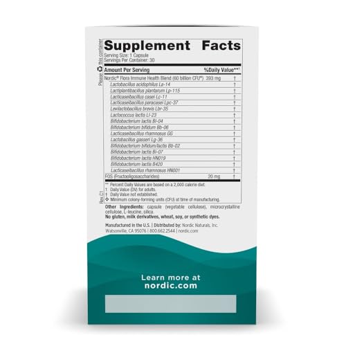 30 cápsulas de probióticos para salud