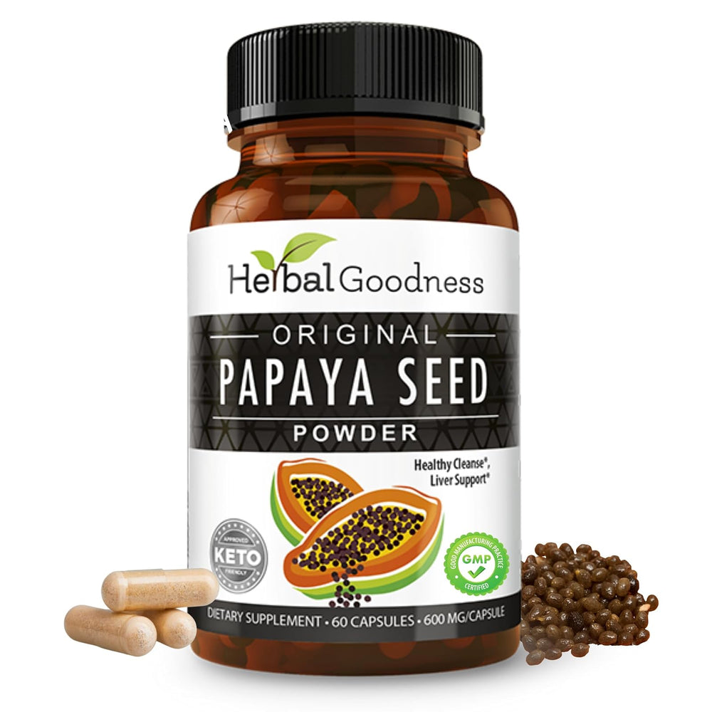 60 cápsulas de hoja de papaya