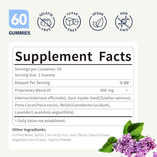 60 gomitas de valeriana efectivas