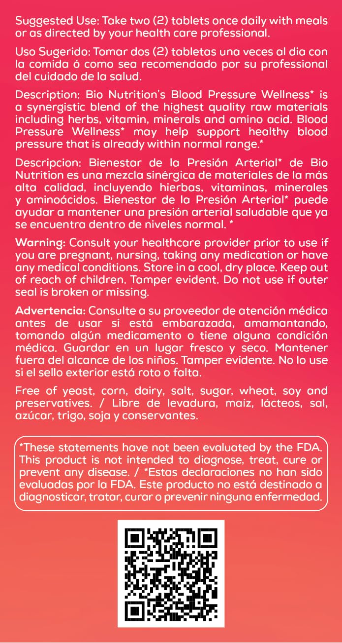 60 tabletas de Bio Nutrition