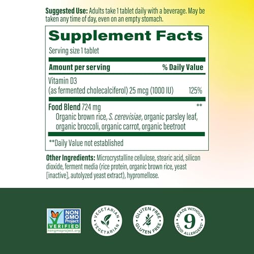 60 tabletas de Vitamina D3