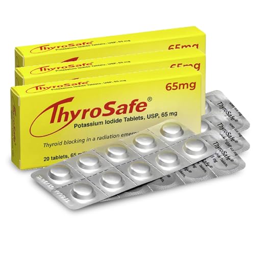 60 Tabletas de Yoduro de Potasio