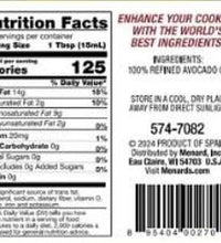 Aceite de aguacate rico en nutrientes