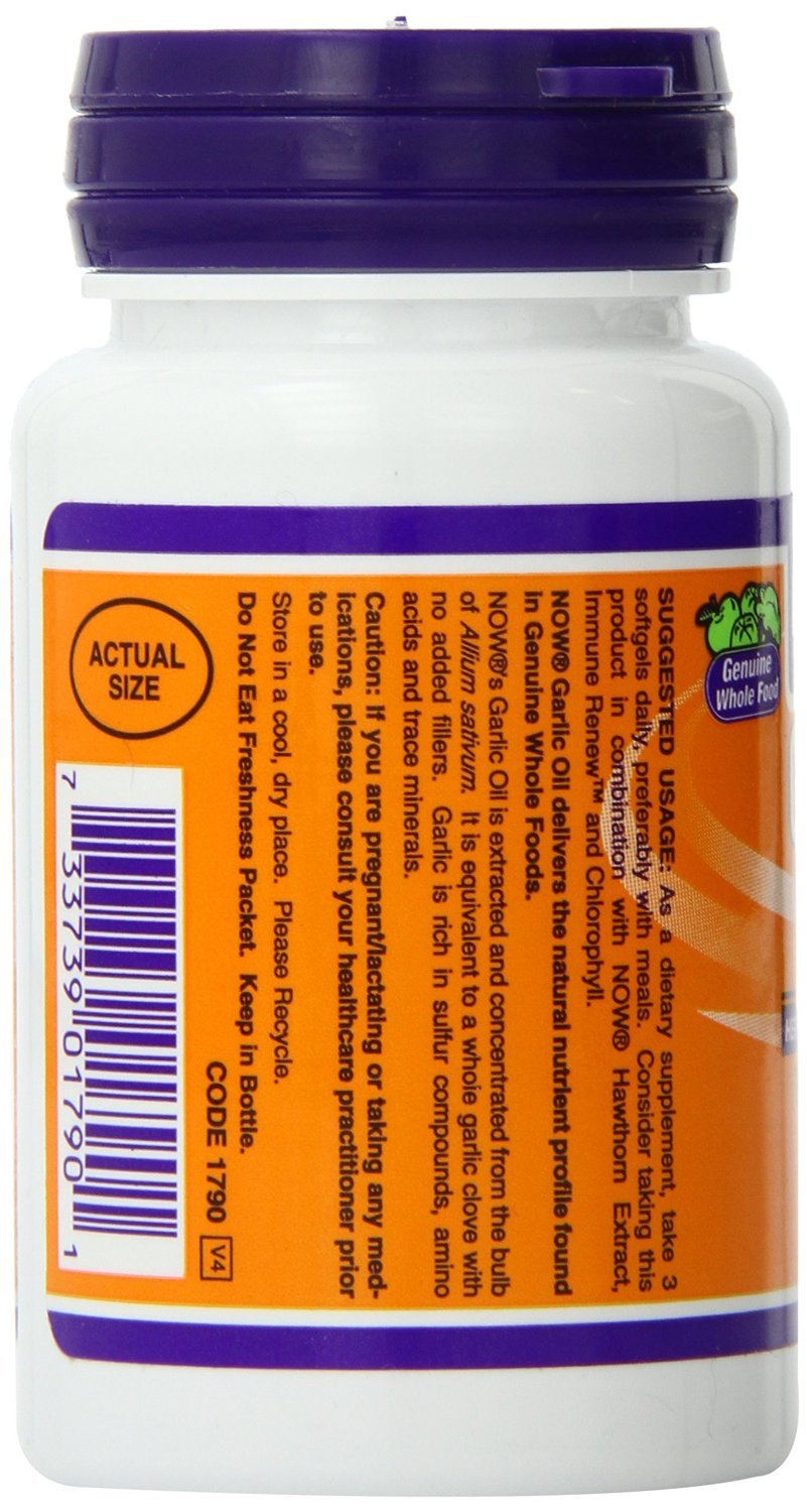 Aceite de ajo 1500 mg NOW Foods