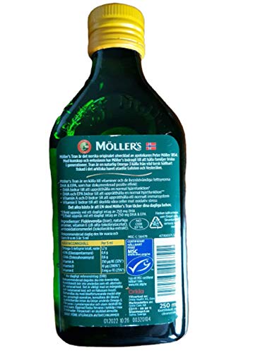 aceite de hígado de bacalao Möllers 250 ml calidad