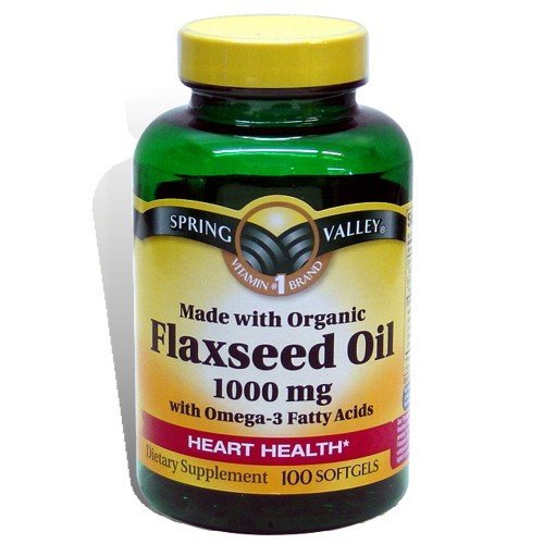 Aceite de linaza Spring Valley 1000 mg beneficios para la salud