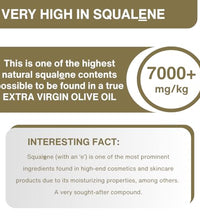 Aceite de oliva en botella de vidrio