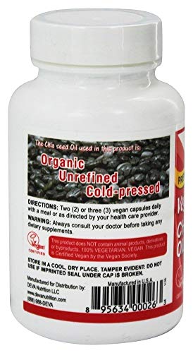 aceite de semilla de chía vegano fuente de omega 3
