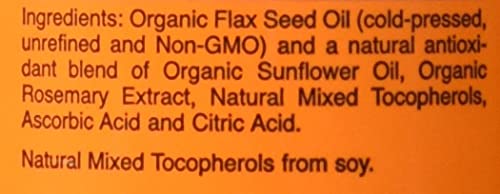 aceite de semilla de lino NOW Foods