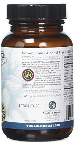aceite de semilla negra Amazing Herbs 500mg