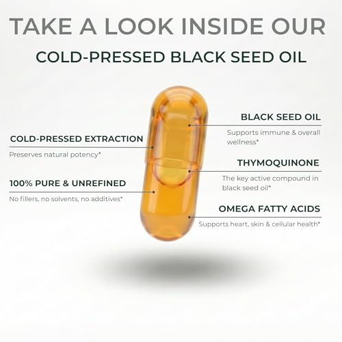 Aceite de semilla negra en softgels