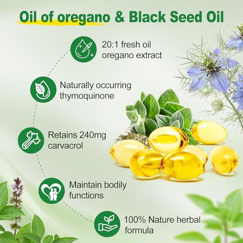 Aceite de semilla negra y orégano