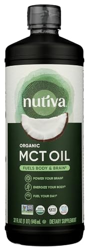 Aceite MCT Orgánico Nutiva sin sabor