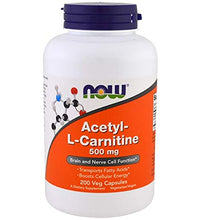 Acetil L-Carnitina 500mg beneficios para energía