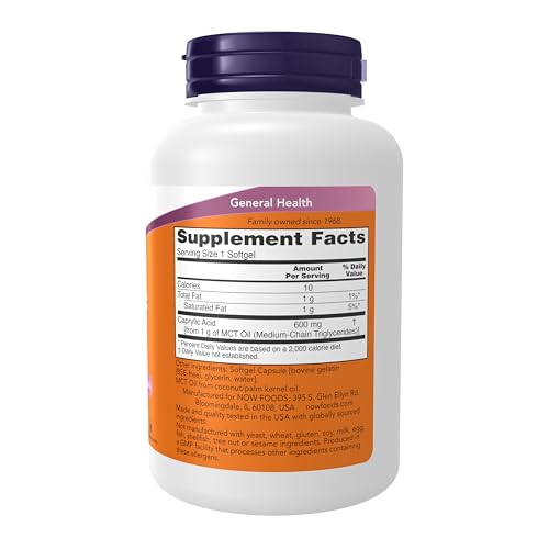 ácido caprílico 600 mg beneficios