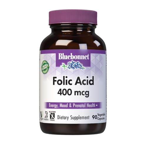 Ácido Fólico Bluebonnet para embarazo saludable