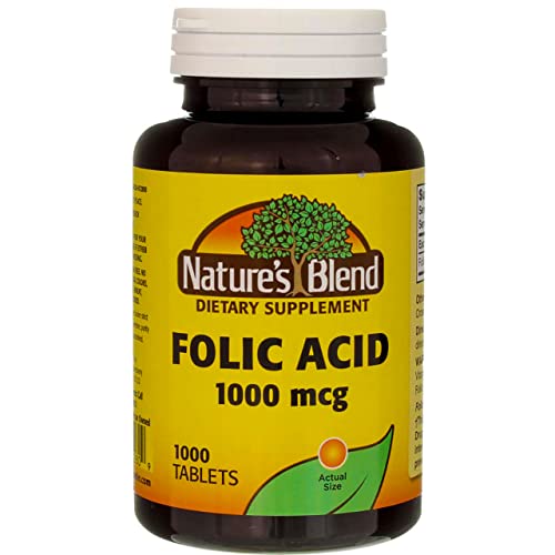 ácido fólico Nature's Blend 1000 mcg
