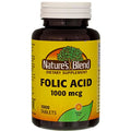 ácido fólico Nature's Blend 1000 mcg
