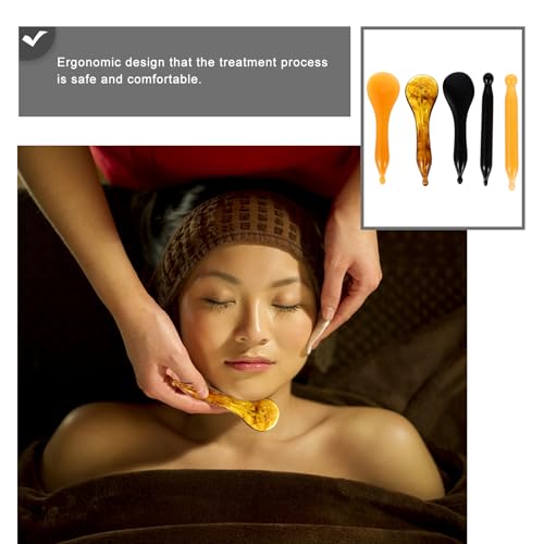 acupuntura y cuidado facial en un set