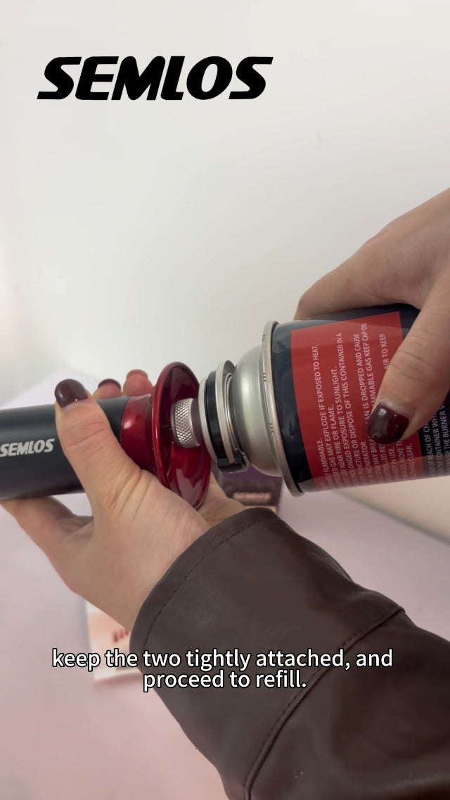 adaptador rojo para butano eficiente