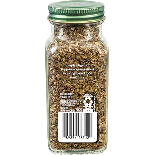 Albahaca pura para sazonar pizza
