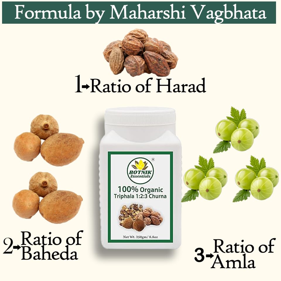 Alivio de acidez con Triphala 100% churna