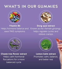 alivio menstrual en forma de gominola