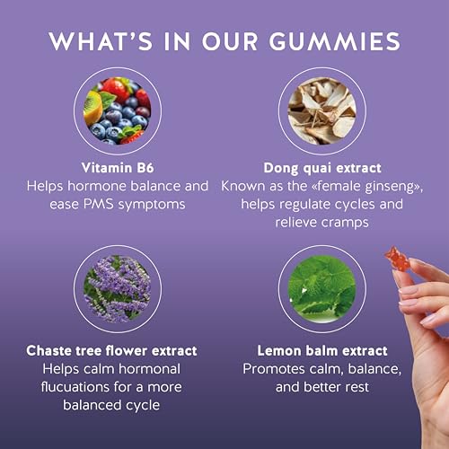 alivio menstrual en forma de gominola
