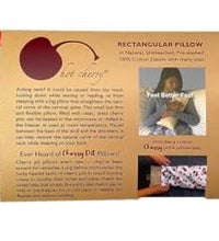almohada cervical de mezclilla natural