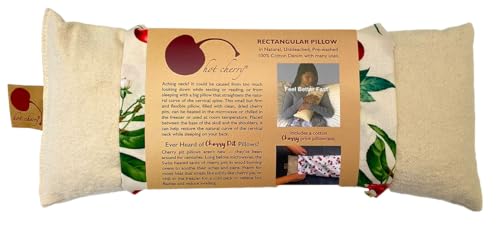 almohada cervical de mezclilla natural