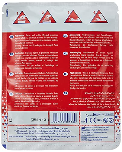 almohadilla de hidrogel para quemaduras