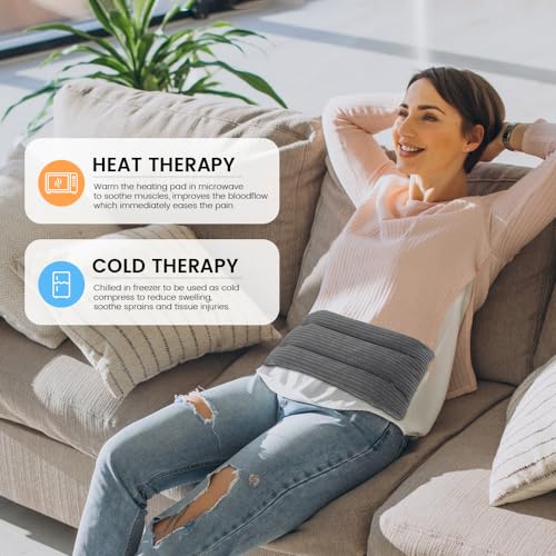 Almohadilla gris oscuro para terapia de calor