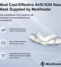 almohadillas nasales cómodas para CPAP