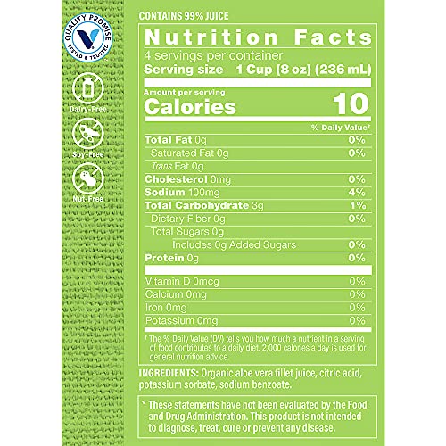 aloe vera sin agua añadida beneficios