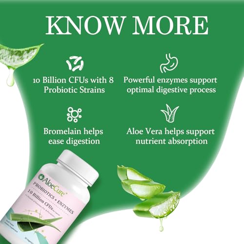 AloeCure probióticos con bromelina beneficios