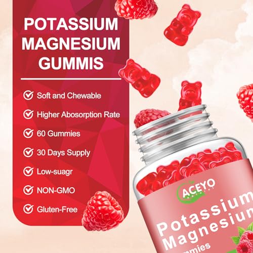 alta absorción de potasio y magnesio en gomitas