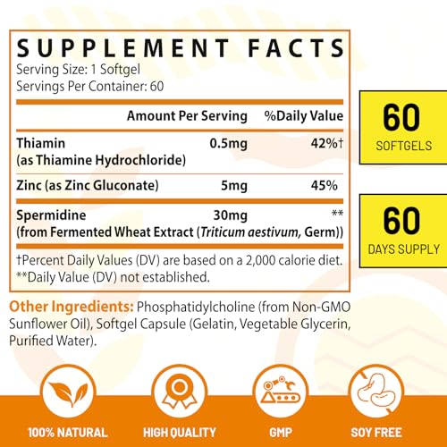 Alta absorción de spermidina para salud
