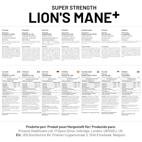 alta potencia hongo melena de león