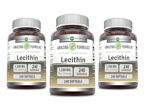 Amazing Formulas Lecitina 1200 mg cápsulas blandas