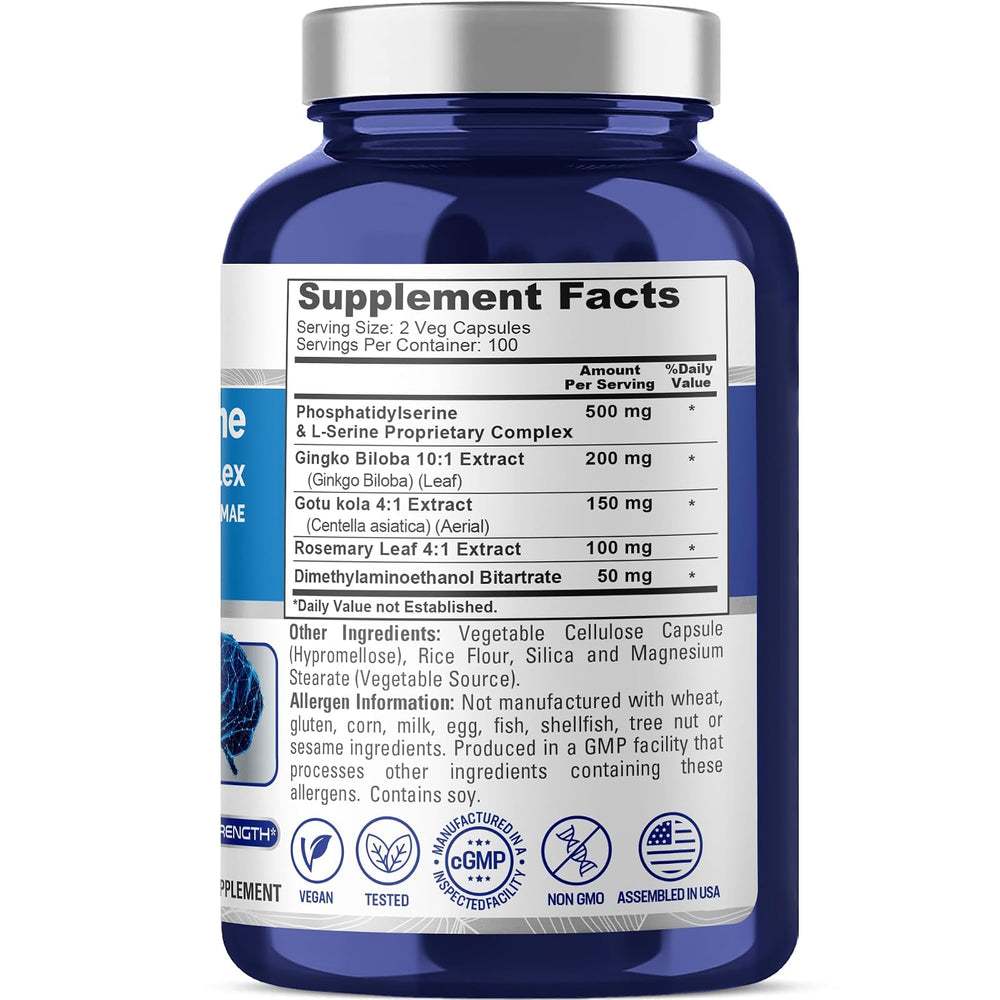 Aminoácidos Fosfatidilserina 1000 mg